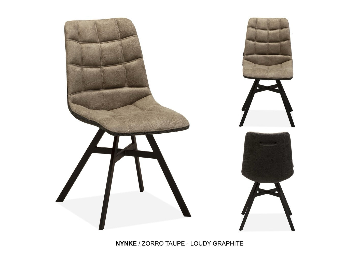 Eetkamerstoel Nynke zorro taupe