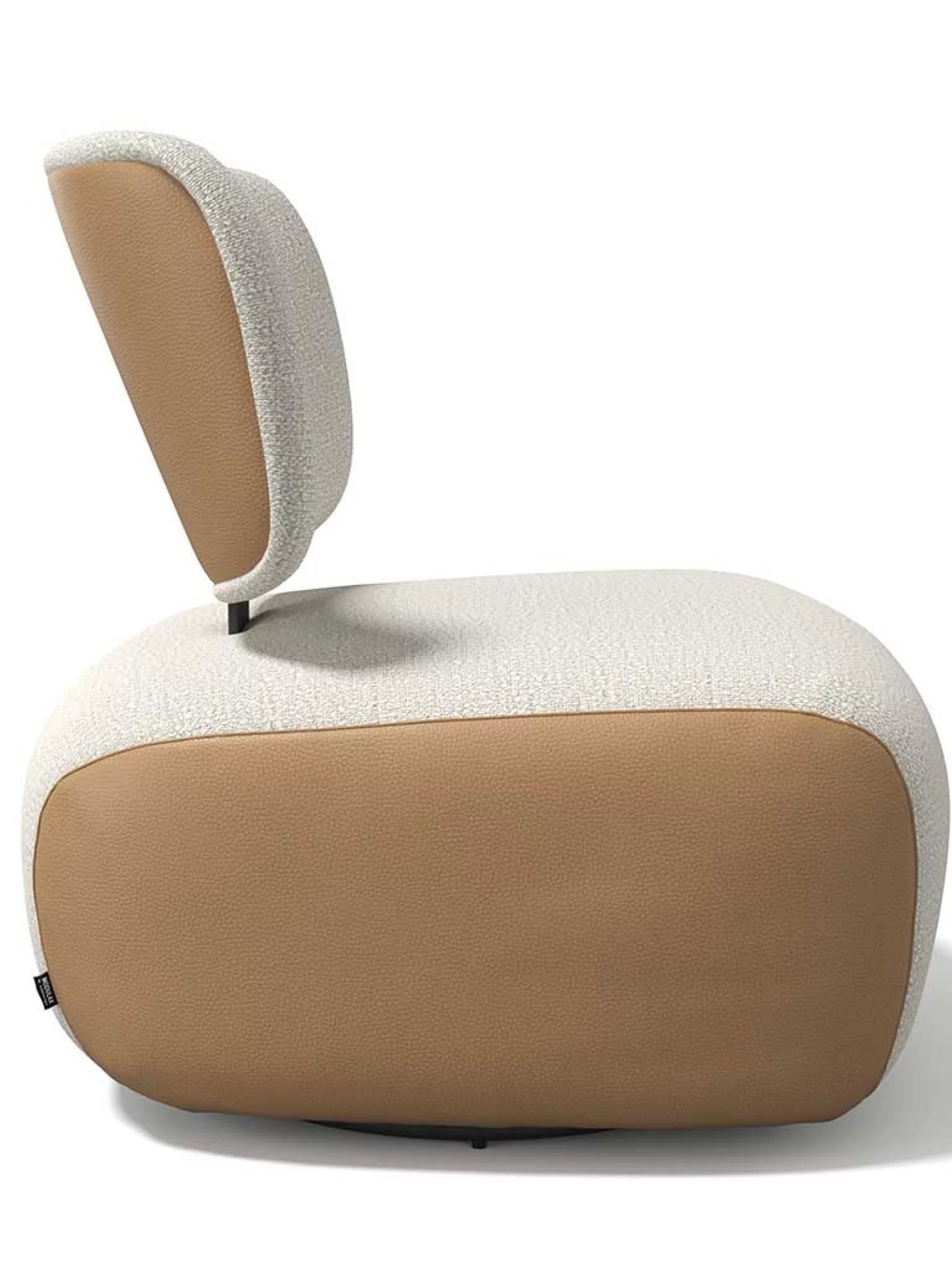 Bijzetzetel - fauteuil timu leder cognac-oasis 01 natural