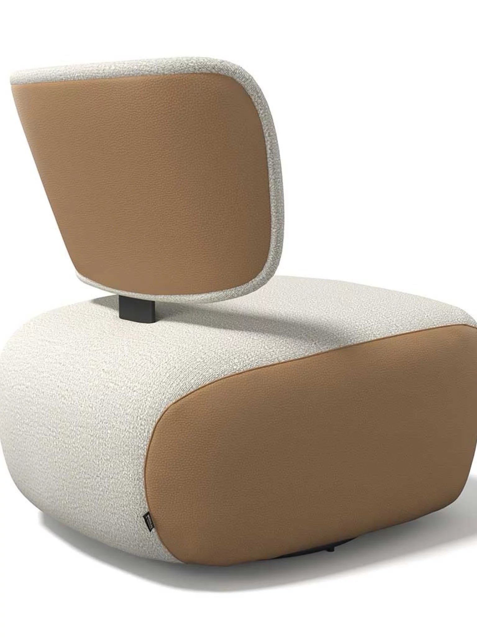 Bijzetzetel - fauteuil timu leder cognac-oasis 01 natural