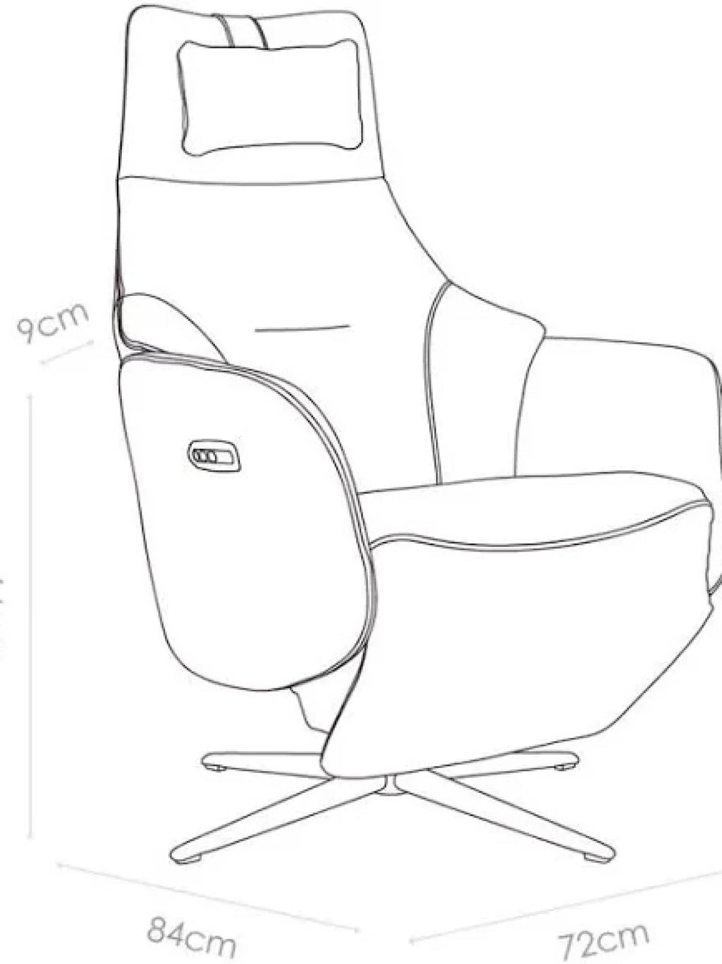 Elektrische relaxzetel rana - caramel