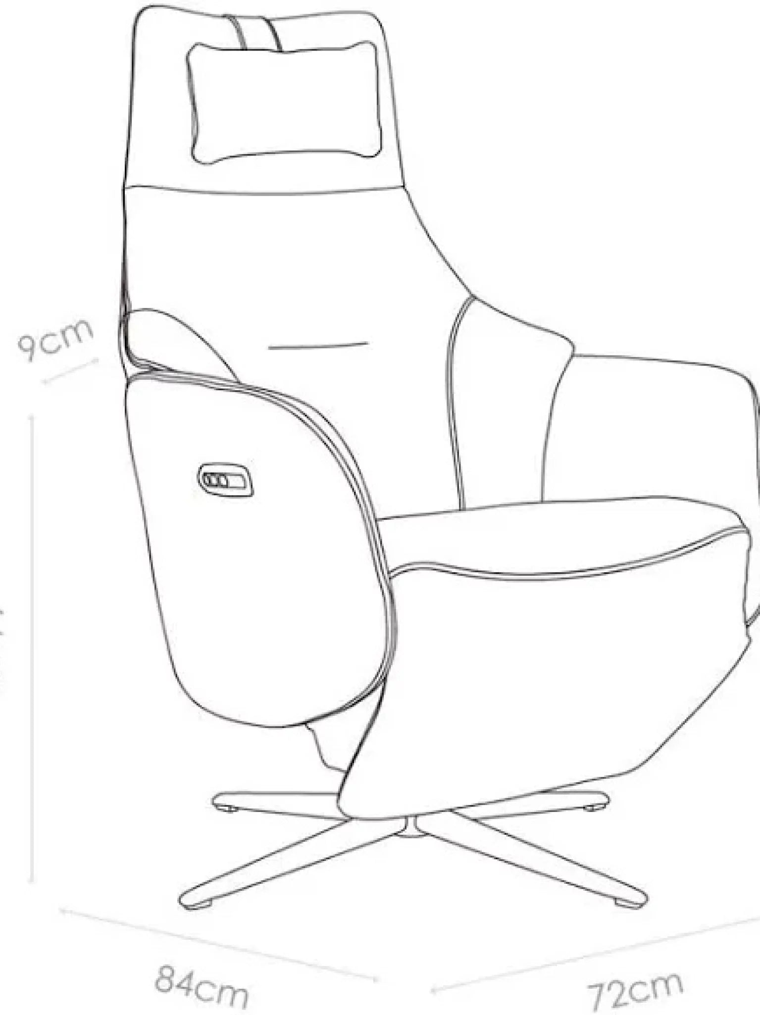 Elektrische relaxzetel rana - caramel