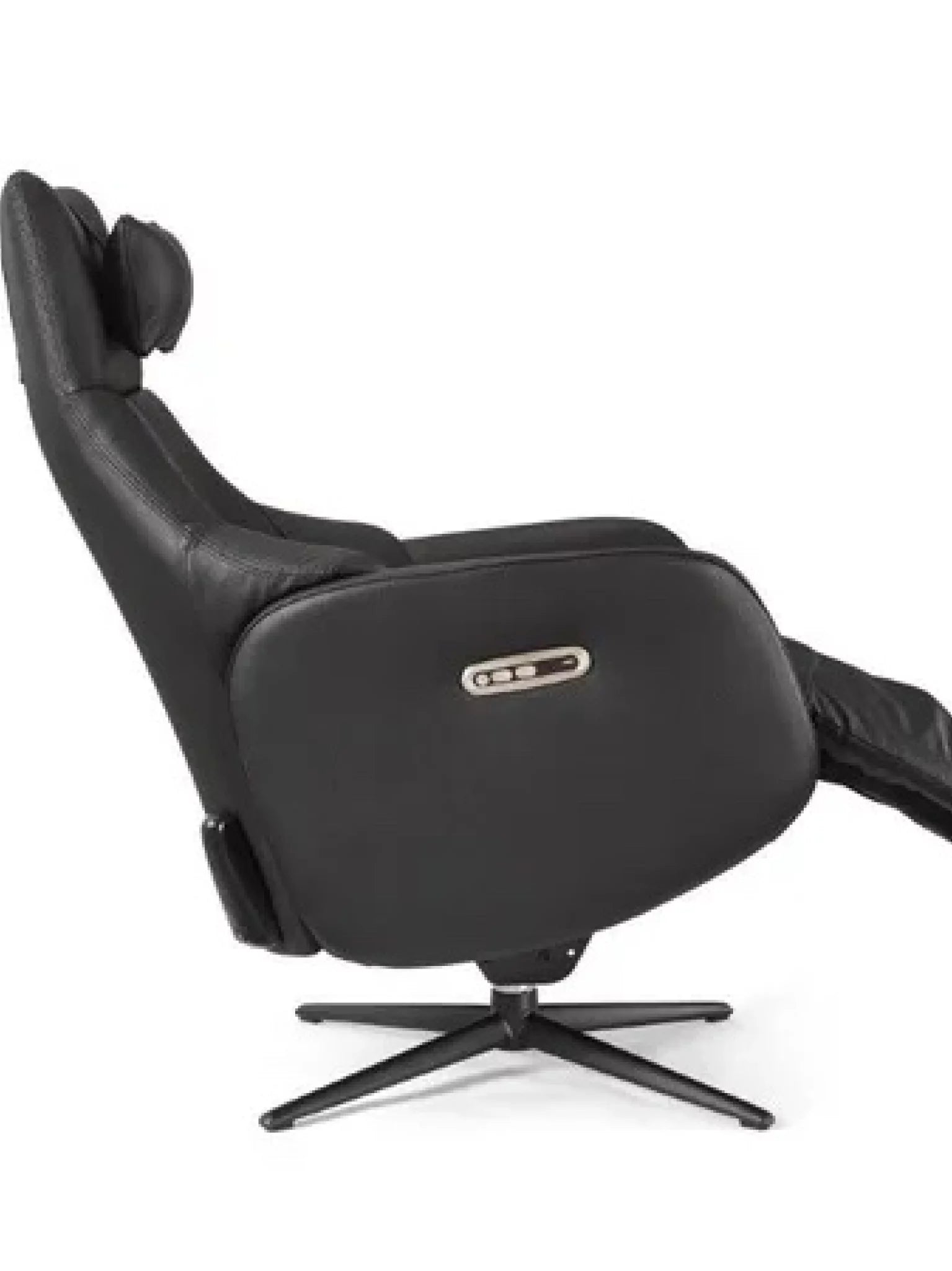 Elektrische relaxzetel rana in zwart premium leder