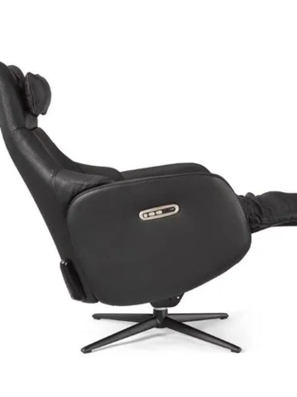 Elektrische relaxzetel ran in zwart premium leder