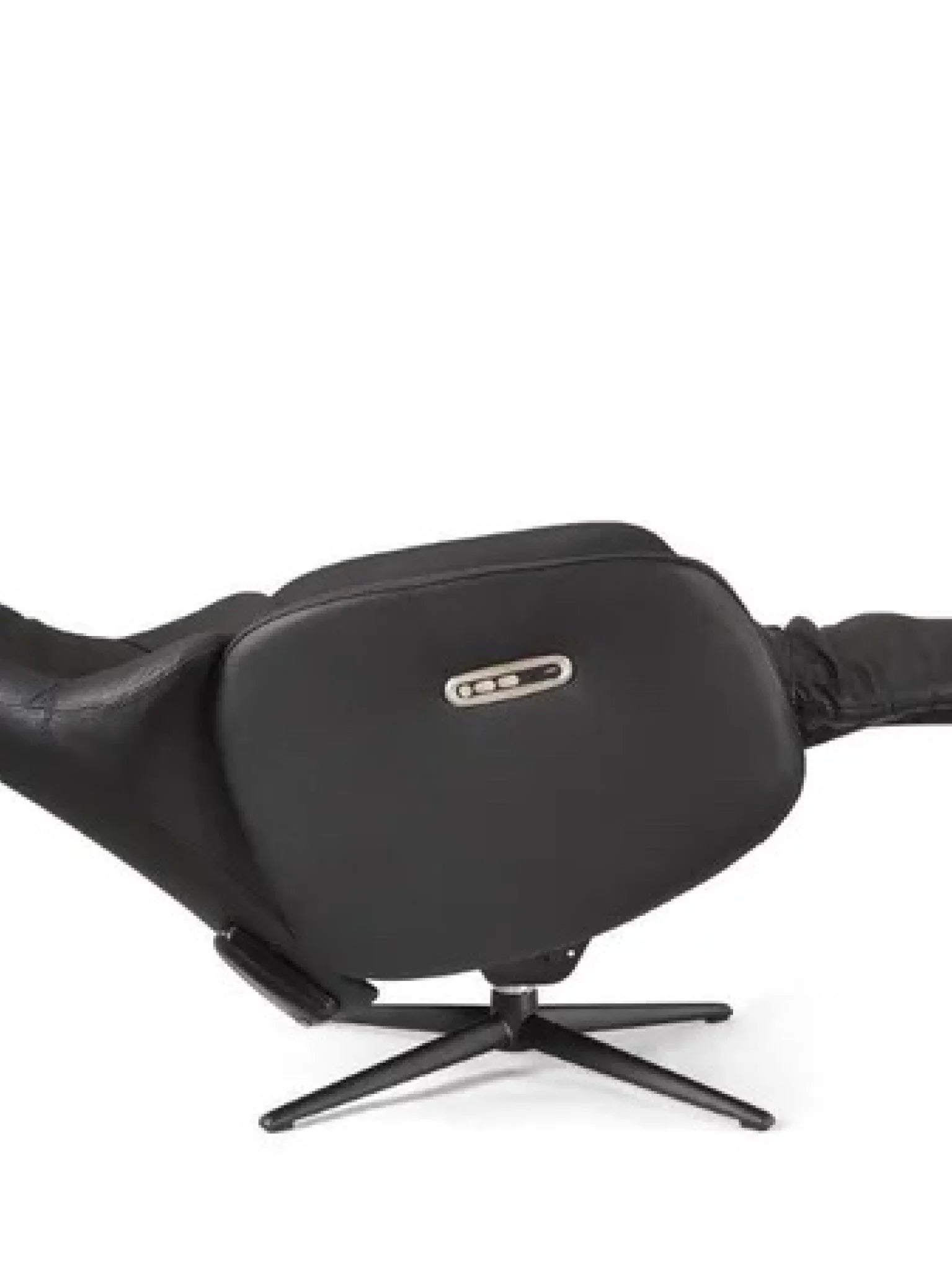 Elektrische relaxzetel rana in zwart premium leder