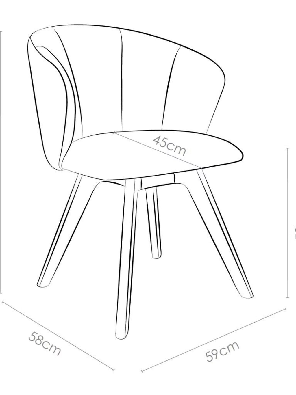 Leder eetkamerstoel Catania