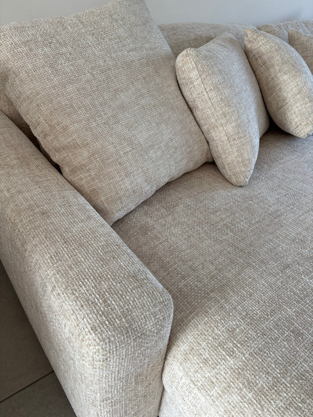 Sofa Dean: Links of Rechts hoek ik Zacht Beige