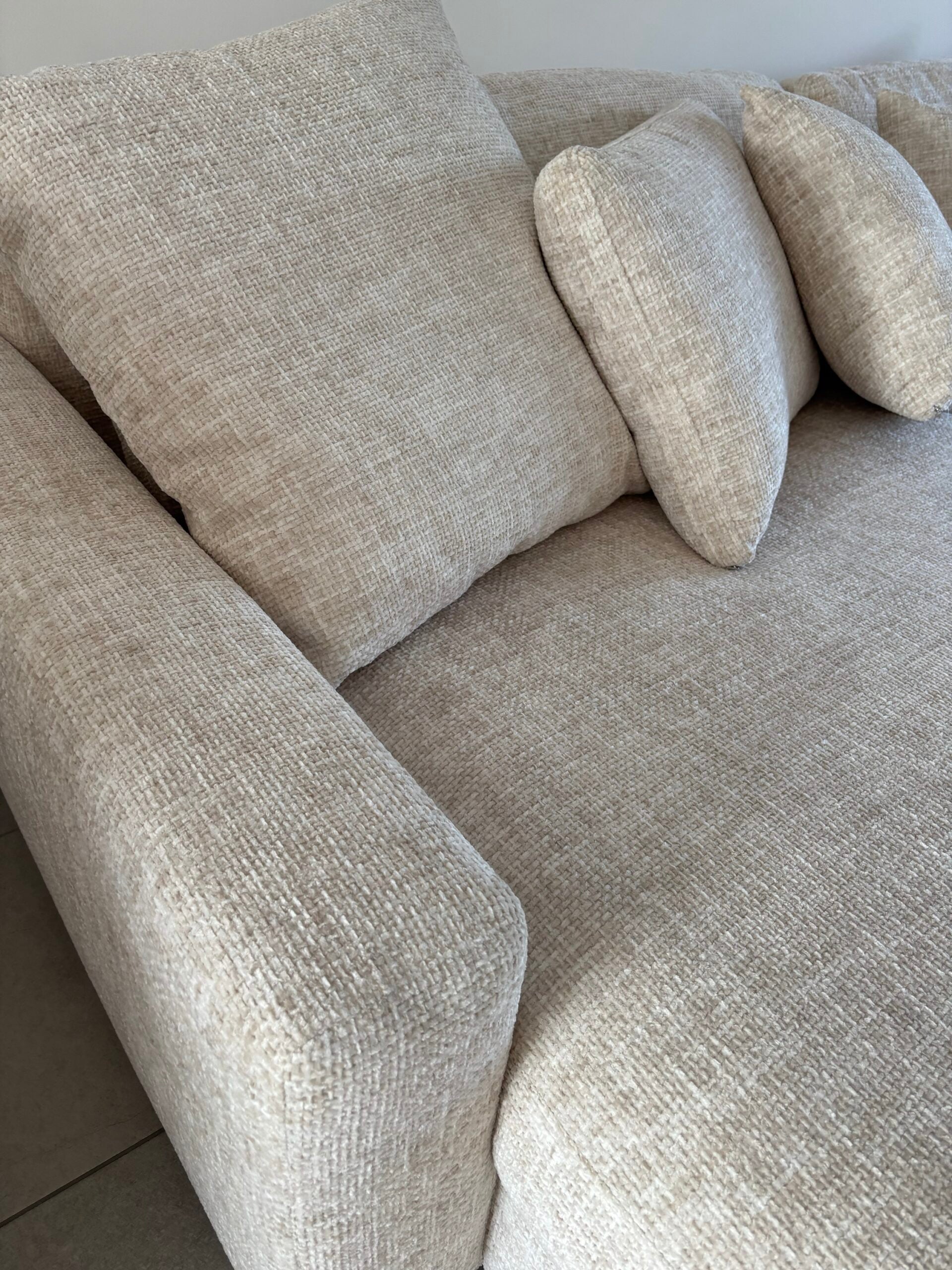 Sofa Dean: Links of Rechts hoek ik Zacht Beige