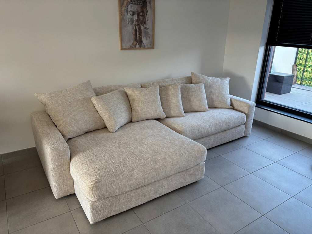 Sofa Dean: Links of Rechts hoek ik Zacht Beige