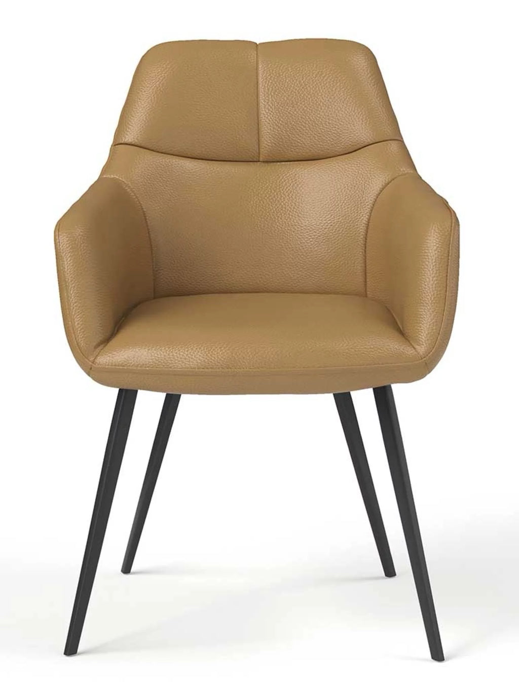 Leder eetkamerstoel bari cognac B501