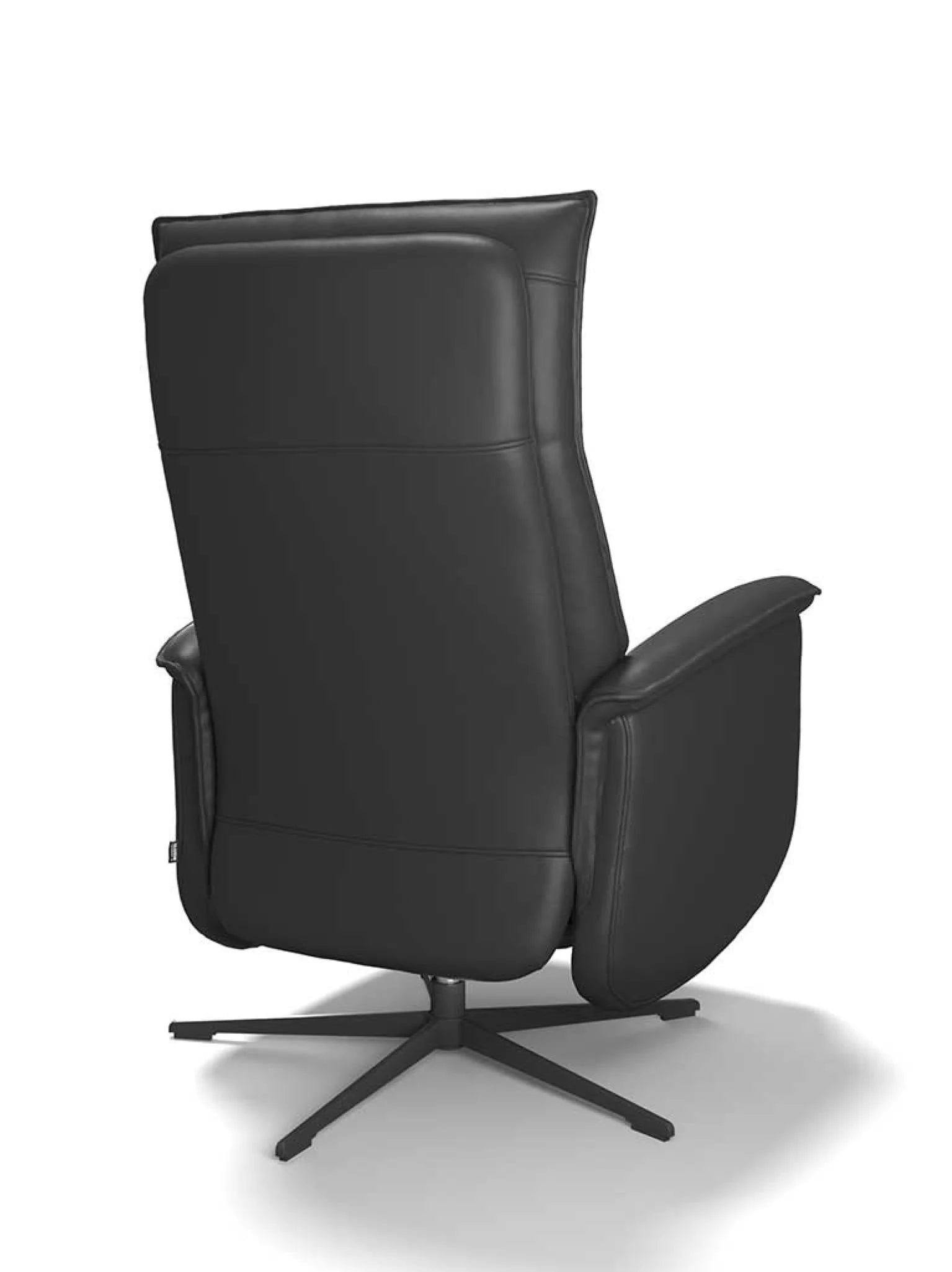 Leder relaxzetel jack zwart