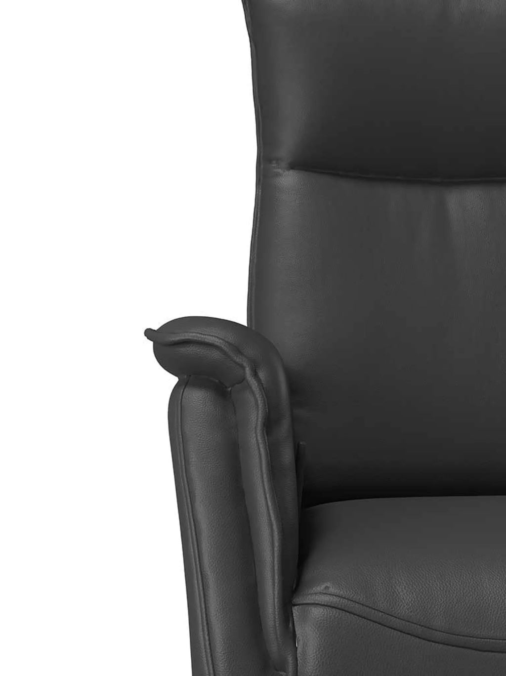 Leder relaxzetel jack zwart