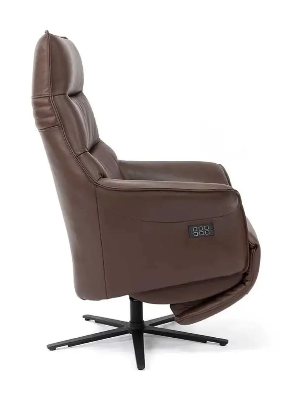 Leder relaxzetel Fiji ebano