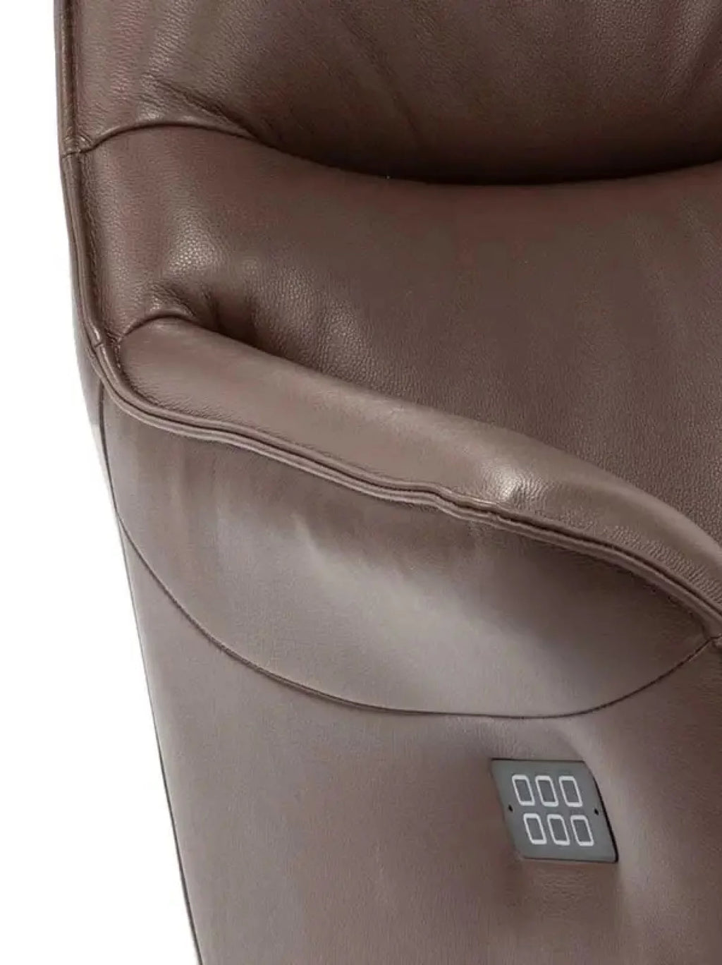 Leder relaxzetel Fiji ebano