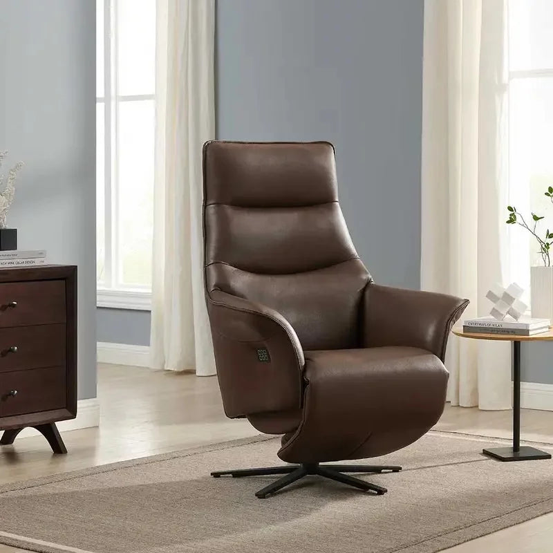 Leder relaxzetel Fiji ebano