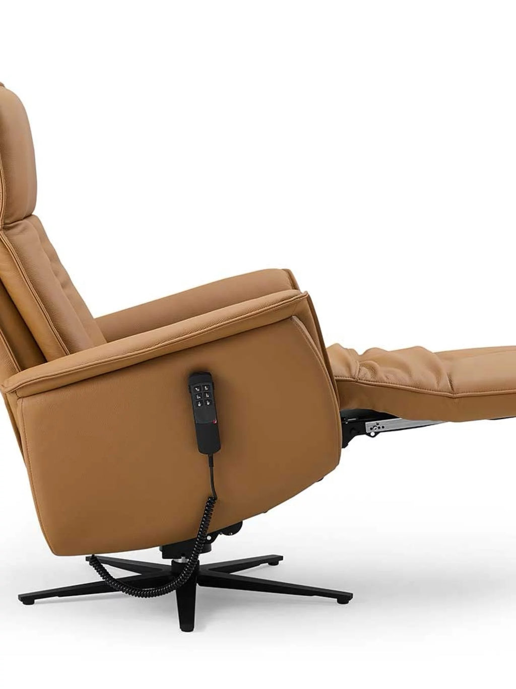 Leder relaxzetel pandora cognac met liftfunctie