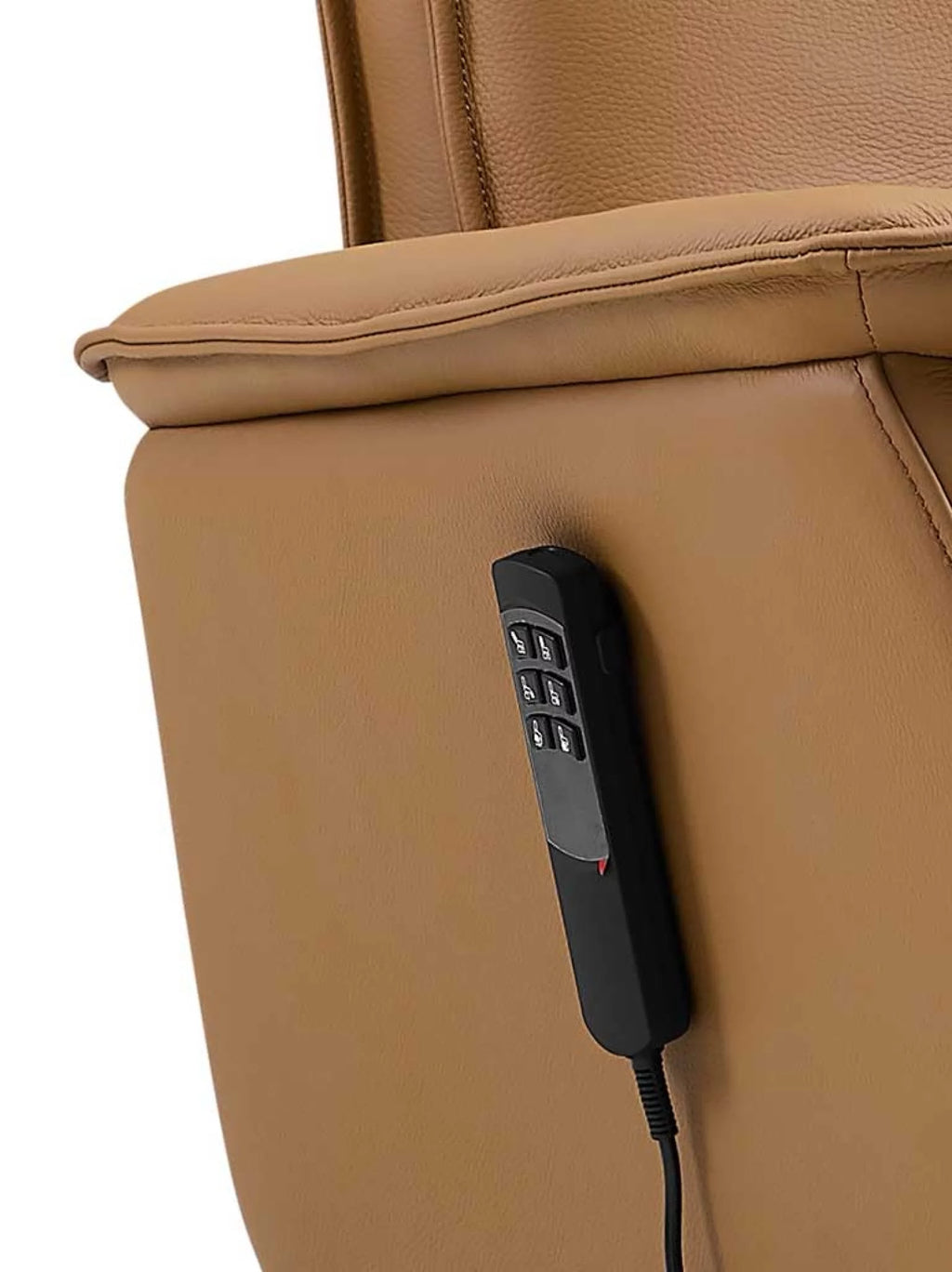 Leder relaxzetel pandora cognac met liftfunctie