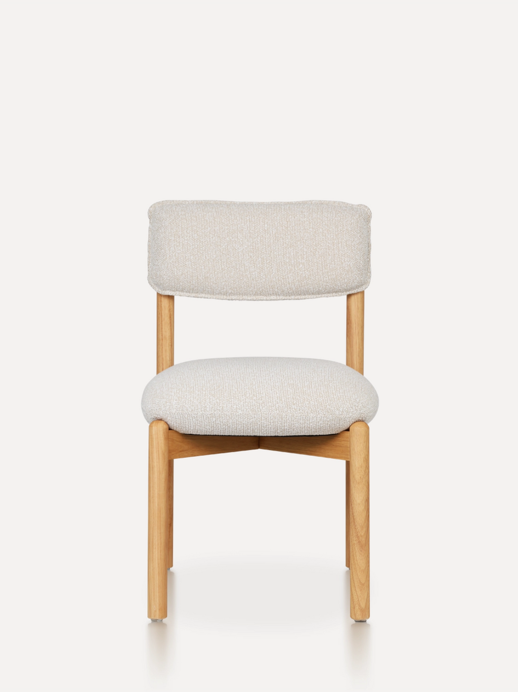 Houten eetkamerstoel frank natural met beige one