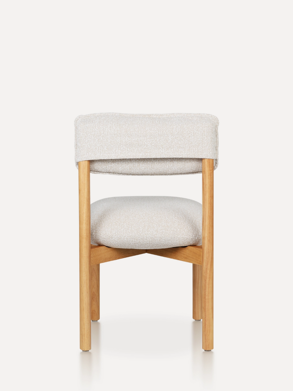 Houten eetkamerstoel frank natural met beige one