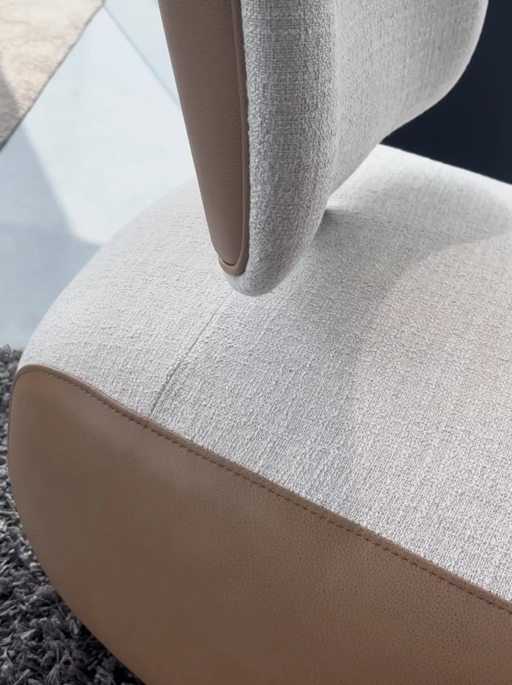 Bijzetzetel - fauteuil timu leder cognac-oasis 01 natural