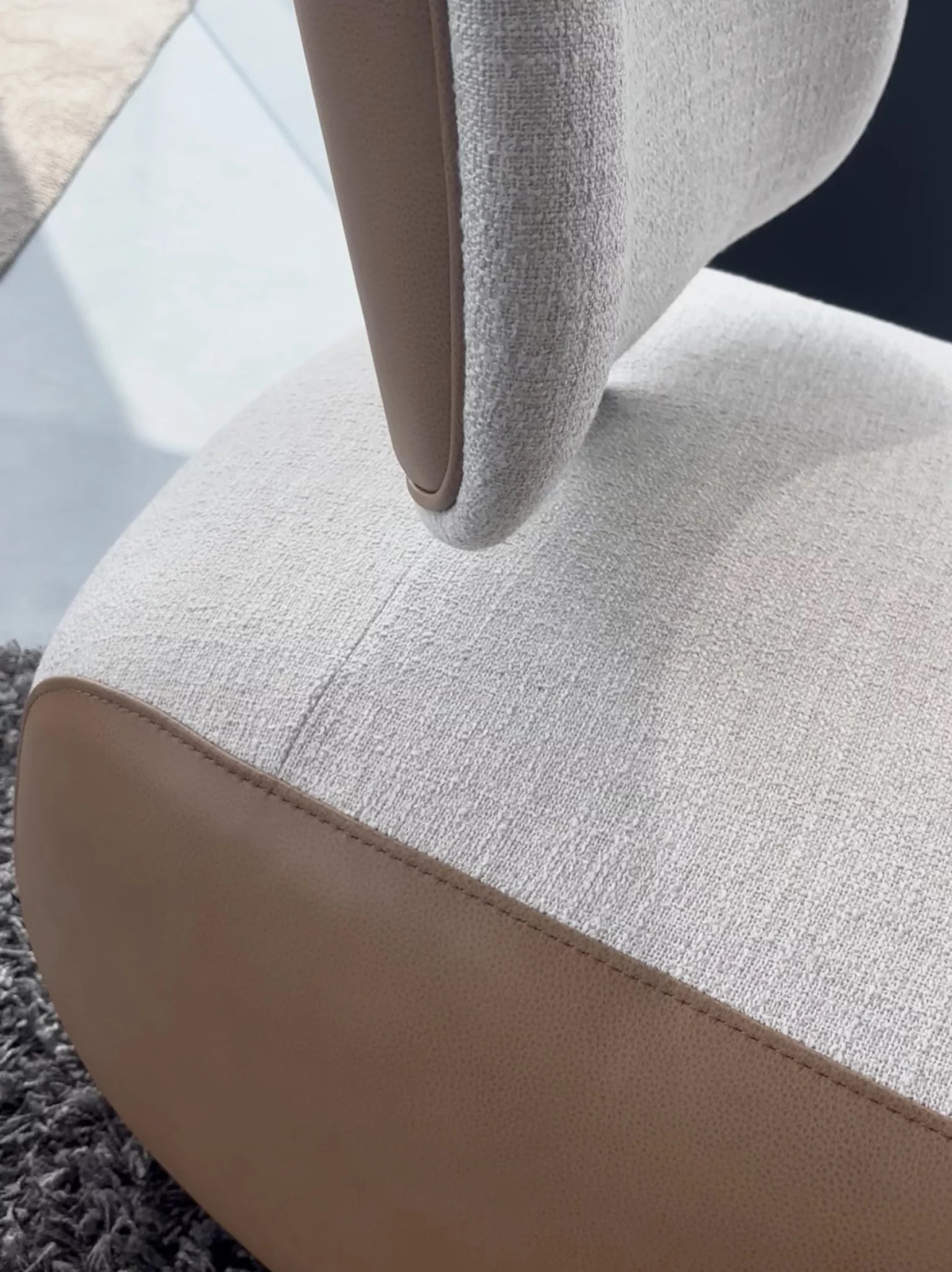 Bijzetzetel - fauteuil timu leder cognac-oasis 01 natural