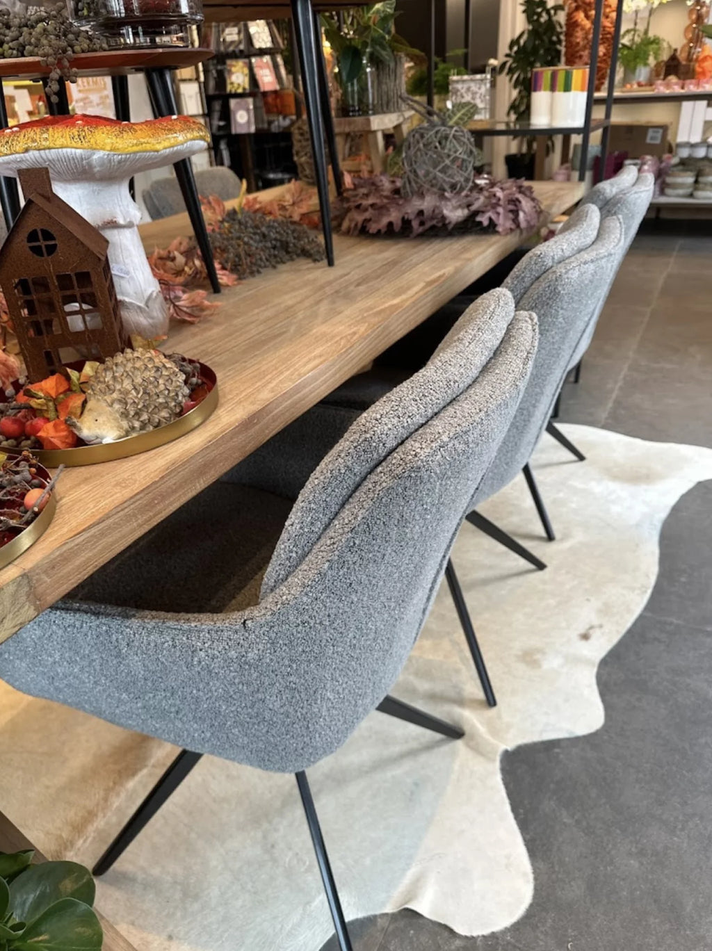 Luxe eetkamerstoel lena grey boulce nu - 50%