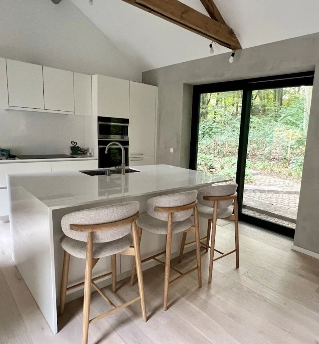 Houten barstoel eik woody