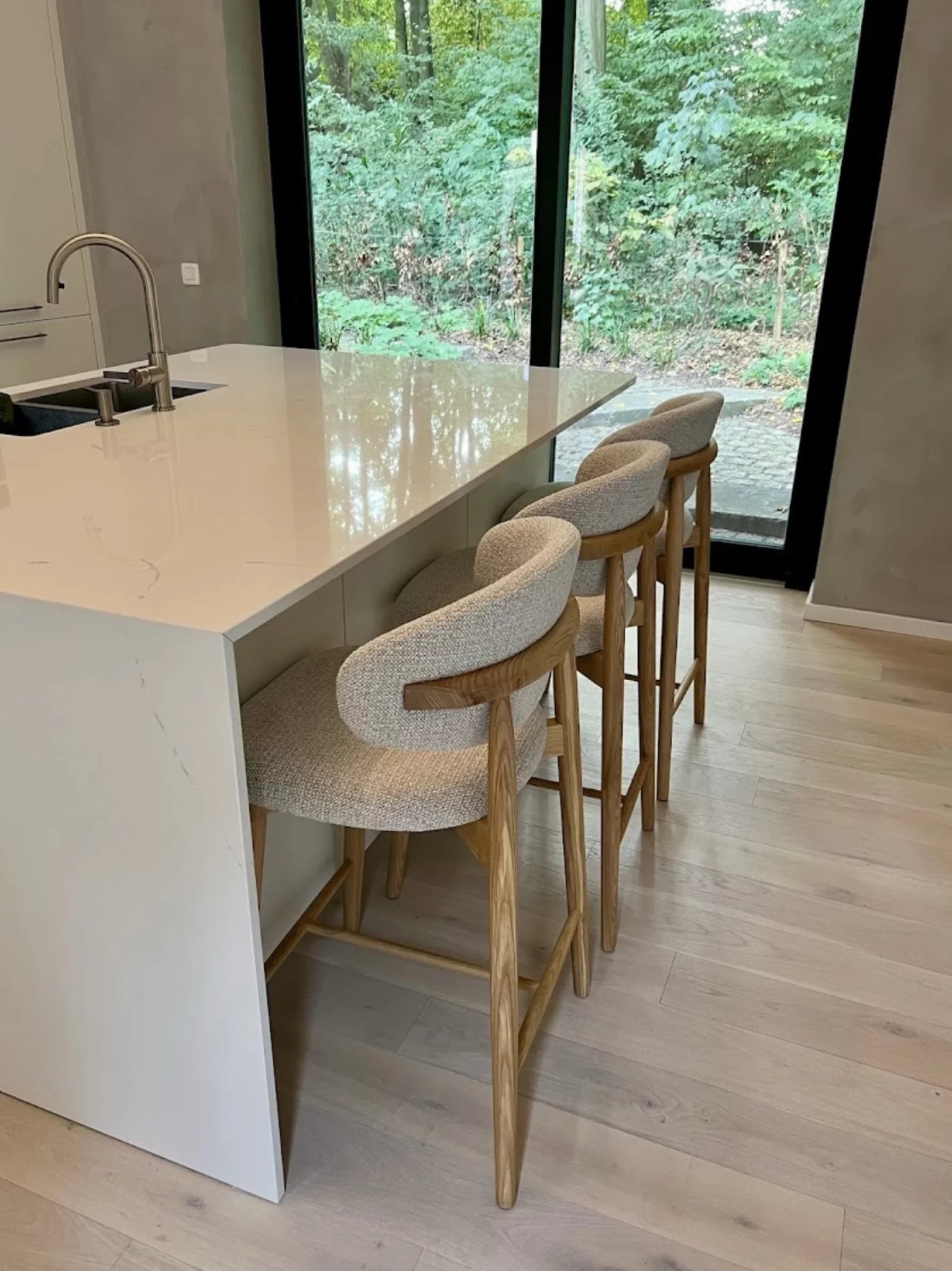 Houten barstoel eik woody