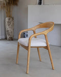 Carlo houten stoel eik / beige