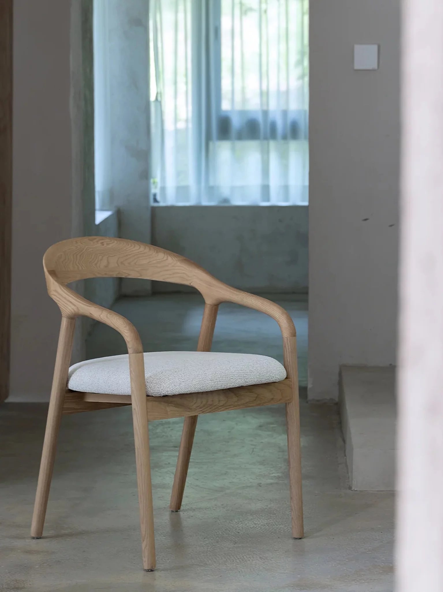 Carlo houten stoel eik / beige