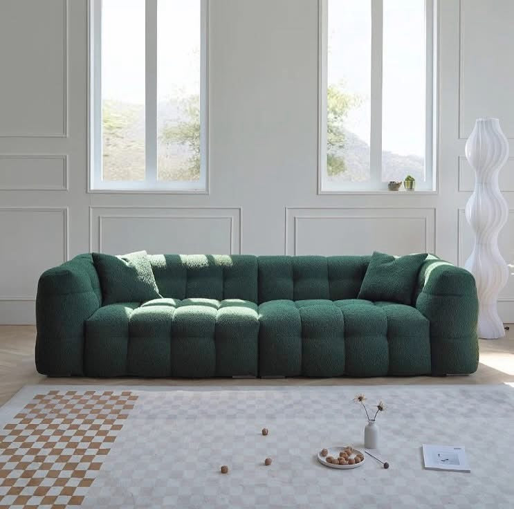 Sofa Bubble Green Bouclé 230