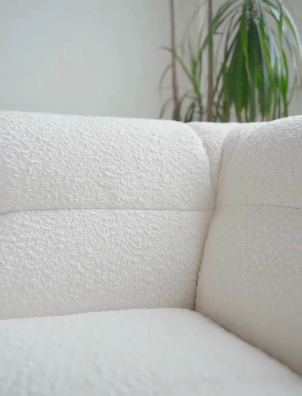 Sofa Bubble White Bouclé 280