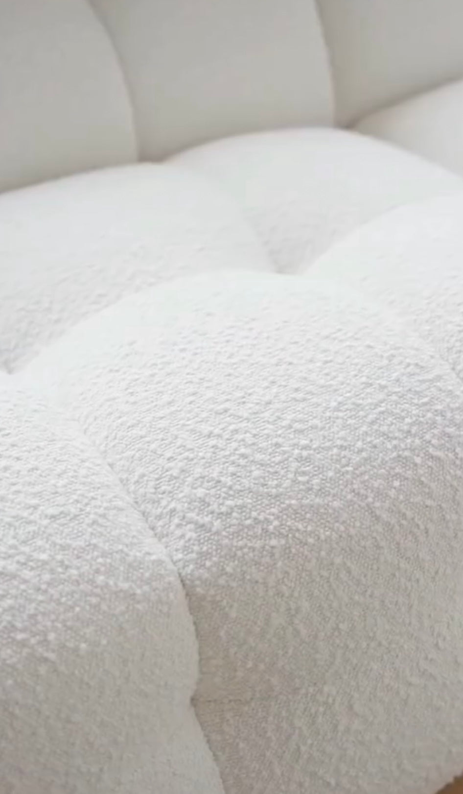 Sofa Bubble White Bouclé 280