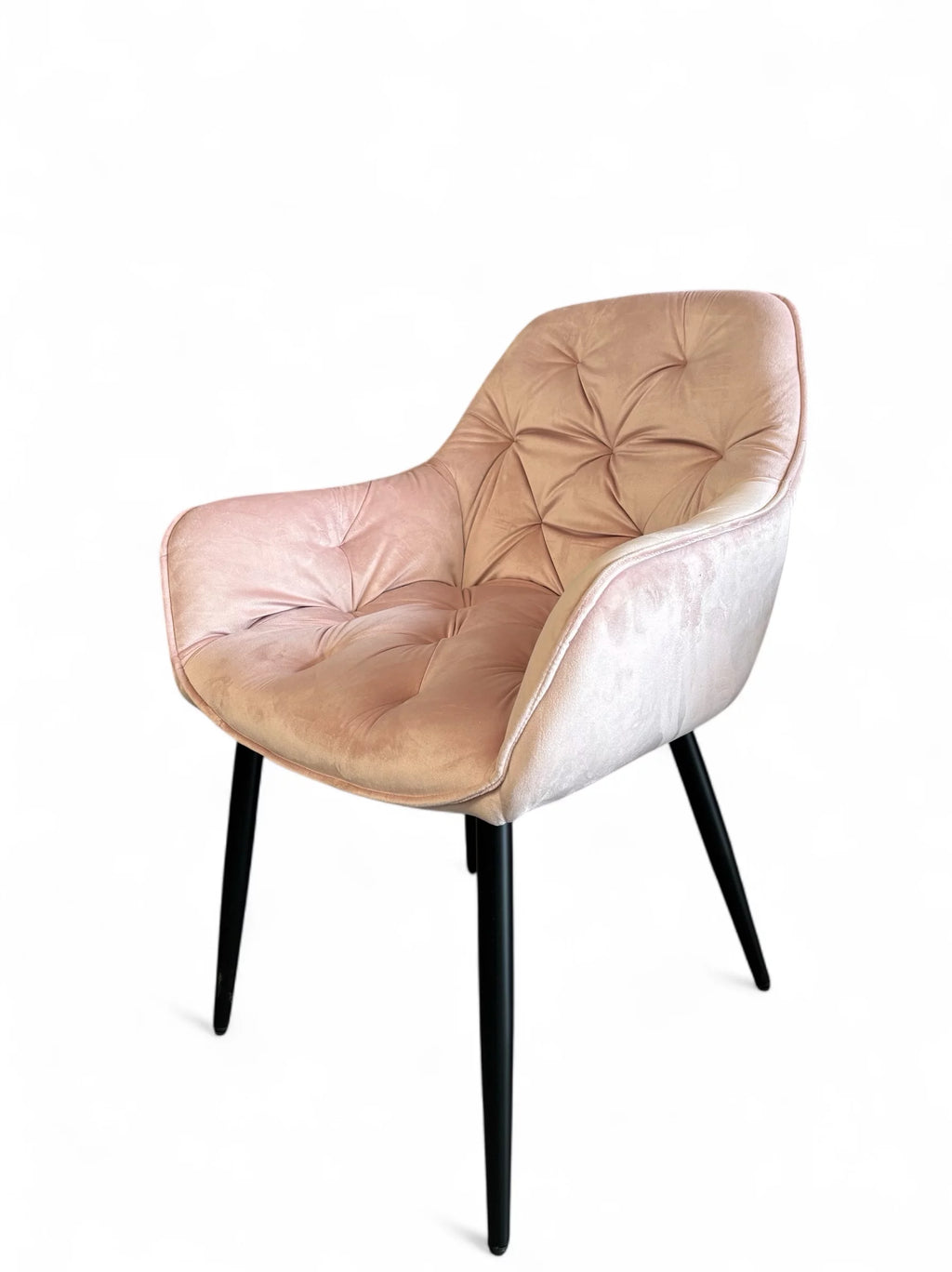 Eetkamerstoel eden roze fluweel