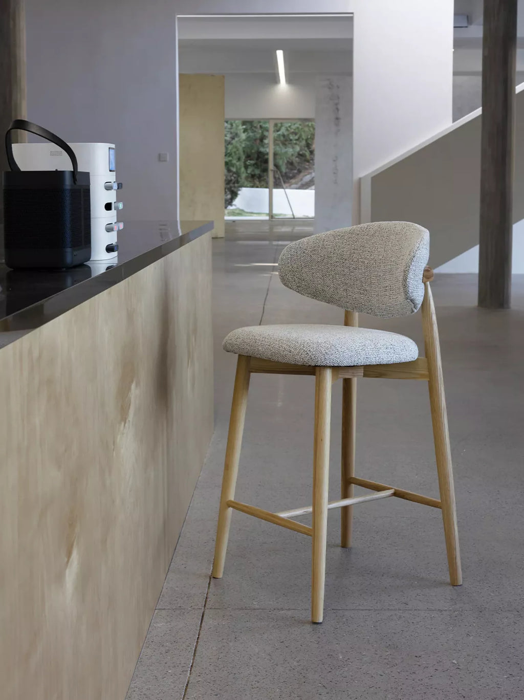 Houten barstoel eik woody